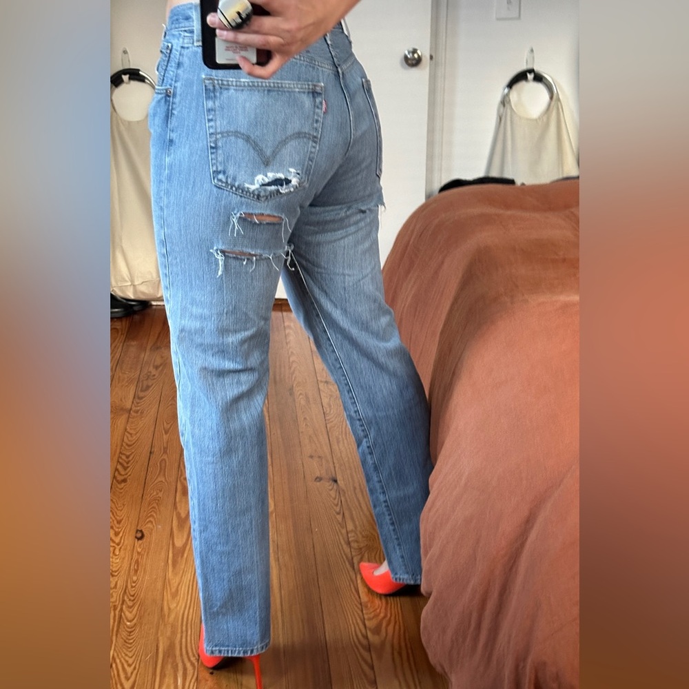 Vintage Levi 501 Jeans with Perfect Rips!